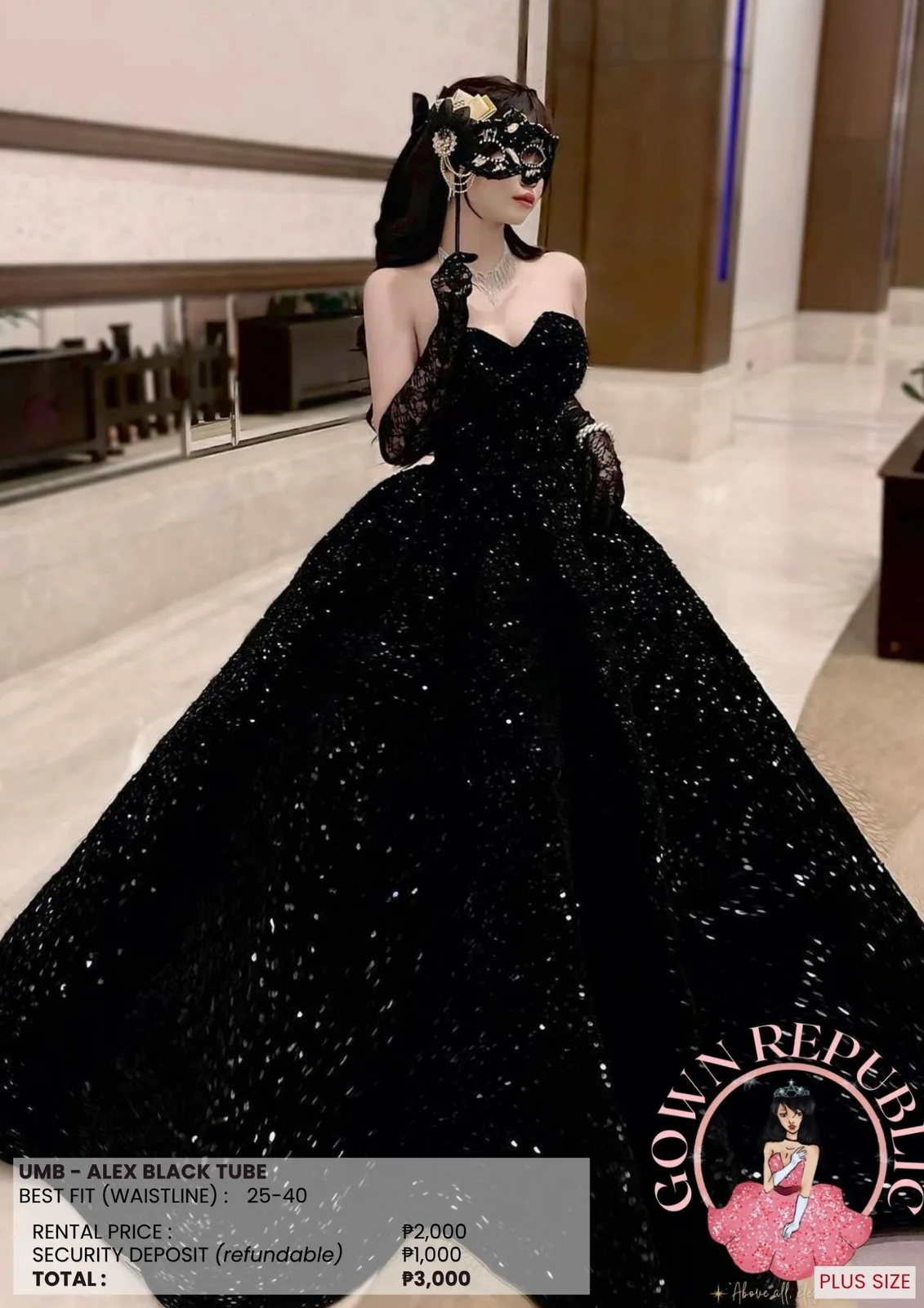 Ball Gowns: Black 098